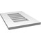 Ekena Millwork Vertical Surface Mount PVC Gable Vent: Non-Functional, w/ 3-1/2"W x 1"P Standard Frame, 14"W x 20"H GVPVE14X2001SN - alternate 2
